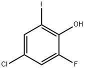 Phenol, 4-chloro-2-fluoro-6-iodo- Struktur