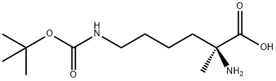 H-α-Me-Lys(Boc)-OH Struktur