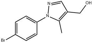 1H-Pyrazole-4-methanol, 1-(4-bromophenyl)-5-methyl- Struktur