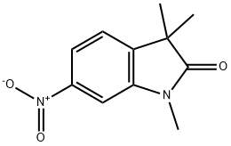 2H-Indol-2-one, 1,3-dihydro-1,3,3-trimethyl-6-nitro- Struktur