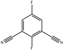 2,5-Difluoro-1,3-dicarbonitrile Struktur