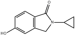 1H-Isoindol-1-one, 2-cyclopropyl-2,3-dihydro-5-hydroxy- Struktur