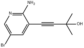 4-(2-amino-5-bromo-pyridin-3-yl)-2-methyl-but-3-yn-2-o