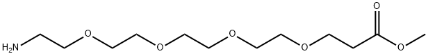 4,7,10,13-Tetraoxapentadecanoic acid, 15-amino-, methyl ester Struktur