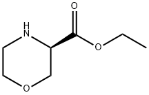 3-Morpholinecarboxylic acid, ethyl ester, (3R)- Struktur