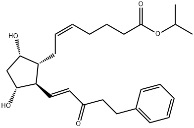 15-keto-17-phenyl-18,19,20-trinorprostaglandin F2 alpha-1-isopropyl ester Struktur