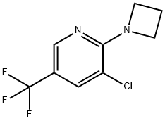 2-(氮雜環(huán)丁烷-1-基)-3-氯-5-(三氟甲基)吡啶 結(jié)構(gòu)式