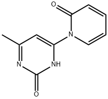 2-Hydroxy-4-(1H-pyridin-2-one)-6-methylpyrimidine Struktur