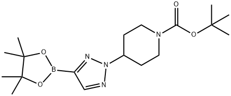 2-(1-Boc-piperidin-4-yl)-2H-1,2,3-triazole-4-boronic Acid Pinacol Ester Struktur