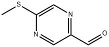 2-Pyrazinecarboxaldehyde, 5-(methylthio)- Struktur