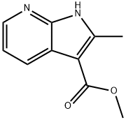 2-methyl-1H-pyrrolo[2,3-b]pyridine-3-carboxylate methyl Struktur