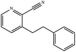 2-Pyridinecarbonitrile, 3-(2-phenylethyl)- Struktur