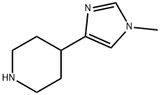 Piperidine, 4-(1-methyl-1H-imidazol-4-yl)- Struktur