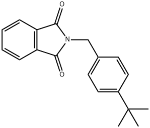 N-<4-(1,1-Dimethylethyl)phenylmethyl>-phthalimid Struktur