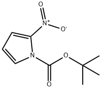 1H-Pyrrole-1-carboxylic acid, 2-nitro-, 1,1-dimethylethyl ester Struktur