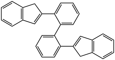 1H-Indene, 2,2'-[1,1'-biphenyl]-2,2'-diylbis- (9CI) Struktur