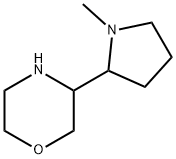 Morpholine, 3-(1-methyl-2-pyrrolidinyl)- Struktur