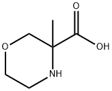 3-Morpholinecarboxylic acid, 3-methyl- Struktur