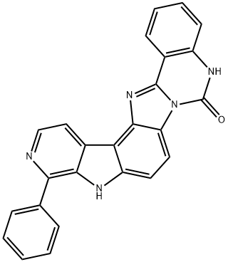 6H-Pyrido[4,3:4,5]pyrrolo[3,2:4,5]benzimidazo[1,2-c]quinazolin-6-one,  5,10-dihydro-11-phenyl- Struktur