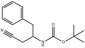 (R,S)-2-N-Boc-3-Phenylpropyl cyanide Struktur