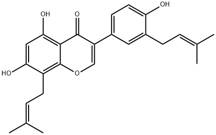 Isolupalbigenin Struktur