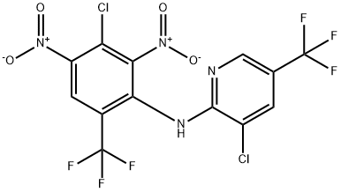 2-Pyridinamine, 3-chloro-N-[3-chloro-2,4-dinitro-6-(trifluoromethyl)phenyl]-5-(trifluoromethyl)-, 169327-87-1, 結(jié)構(gòu)式