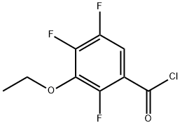 3-ethoxy-2,4,5-trifluorobenzoyl chloride Struktur