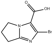 5H-Pyrrolo[1,2-a]imidazole-3-carboxylic acid, 2-bromo-6,7-dihydro- Struktur