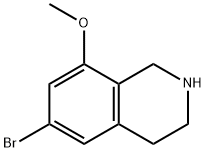 Isoquinoline, 6-bromo-1,2,3,4-tetrahydro-8-methoxy- Structure