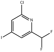 Pyridine, 2-chloro-6-(difluoromethyl)-4-iodo- Struktur