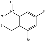 Benzene, 1-bromo-2-(bromomethyl)-5-fluoro-3-nitro- Struktur