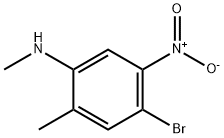 Benzenamine, 4-bromo-N,2-dimethyl-5-nitro- Struktur