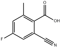 Benzoic acid, 2-cyano-4-fluoro-6-methyl- Struktur