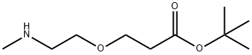 Methylamino-PEG1-t-butyl ester Struktur