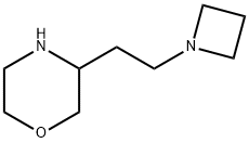 Morpholine, 3-[2-(1-azetidinyl)ethyl]- Struktur