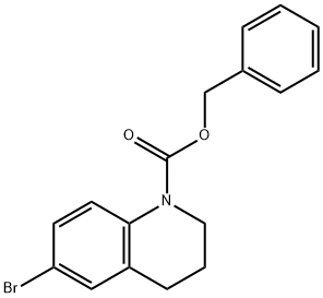 Benzyl 6-bromo-3,4-dihydro-2H-quinoline-1-carboxylate Struktur