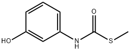 Carbamothioic acid, (3-hydroxyphenyl)-, S-methyl ester (9CI) Struktur