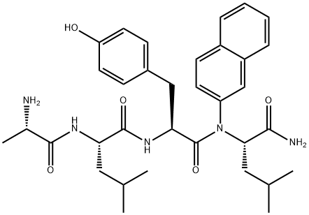 H-Ala-Leu-Tyr-Leu-βNA Struktur
