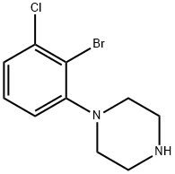 Piperazine, 1-(2-bromo-3-chlorophenyl)- Struktur