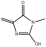 4H-Imidazol-4-one,3,5-dihydro-2-hydroxy-3-methyl-5-methylene-(9CI) Struktur