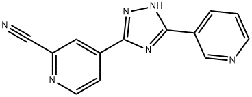 4-(5-(Pyridin-3-yl)-1H-1,2,4-triazol-3-yl)picolinonitrile Struktur