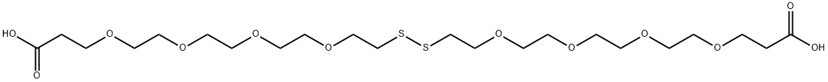 Acid-PEG4-S-S-PEG4-Acid Struktur