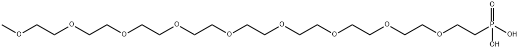 m-PEG9-phosphonic acid Struktur