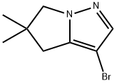 4H-Pyrrolo[1,2-b]pyrazole, 3-bromo-5,6-dihydro-5,5-dimethyl- Structure