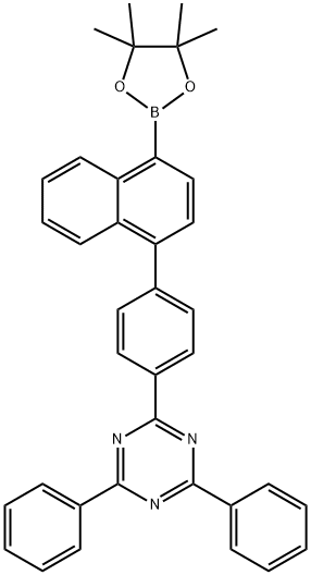 4-(2,4,6-Triphenyl)triazin-1-Naphthaleneboronic acid pinacol ester Struktur