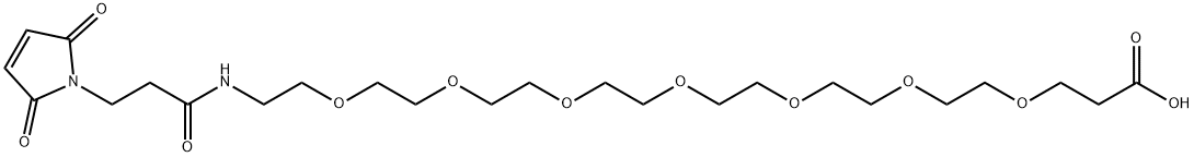 Mal-amido-PEG7-acid Struktur