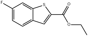 Benzo[b]thiophene-2-carboxylic acid, 6-fluoro-, ethyl ester Struktur