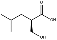 Pentanoic acid, 2-(hydroxymethyl)-4-methyl-, (2R)- Struktur