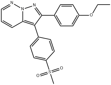 2-(4-ETHOXYFENYL)-3-(4-MESYLFENYL)PYRAZOLO[1,5-B]PYRIDAZINE Struktur