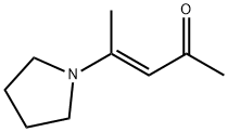 3-Penten-2-one, 4-(1-pyrrolidinyl)-, (3E)- Struktur